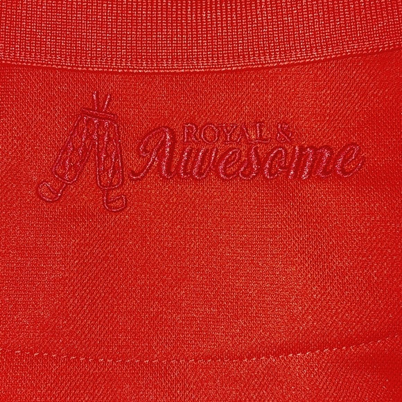 Royal & Awesome new red men's golf polo, size XXL - Picture 5 of 7